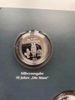 Münze Medaille Silberausgabe 45 Jahre Die Maus mit Sammlerheft Bayern - Weichs Vorschau