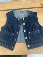 Chanel cropped Denim Vest 1996 Bayern - Pullach Vorschau