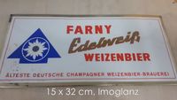 Farny Edelweiß Imoglanz-Schild Weizenbier-Brauerei Kißlegg Niedersachsen - Zur Schunterquelle Vorschau