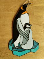 Pinguin Fensterbild (Tiffany-Technik) Glas 33 cm hoch Schleswig-Holstein - Travenbrück Vorschau