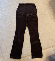 H&M Mama, Umstandshose, Schwangerschaftshose, brauner Feincord Bayern - Obertraubling Vorschau