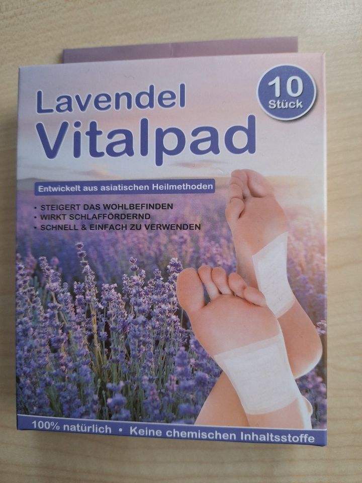 50x Lavendel Pads Fußpflaster / Entgiftung des Stoffwechsels in Stelle
