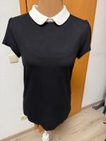T-Shirt Bluse in Schwarz mit weißem Kragen, Gr. M von Halljuber Niedersachsen - Winsen (Luhe) Vorschau
