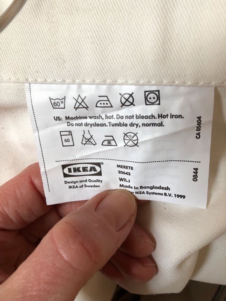 Vorhänge, Gardinenschals, Ikea, ca 1,45x3, weiß+braun in Köln