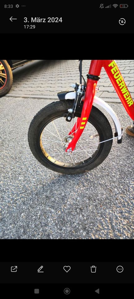 Feuerwehr Fahrrad 14 Zoll in Furth