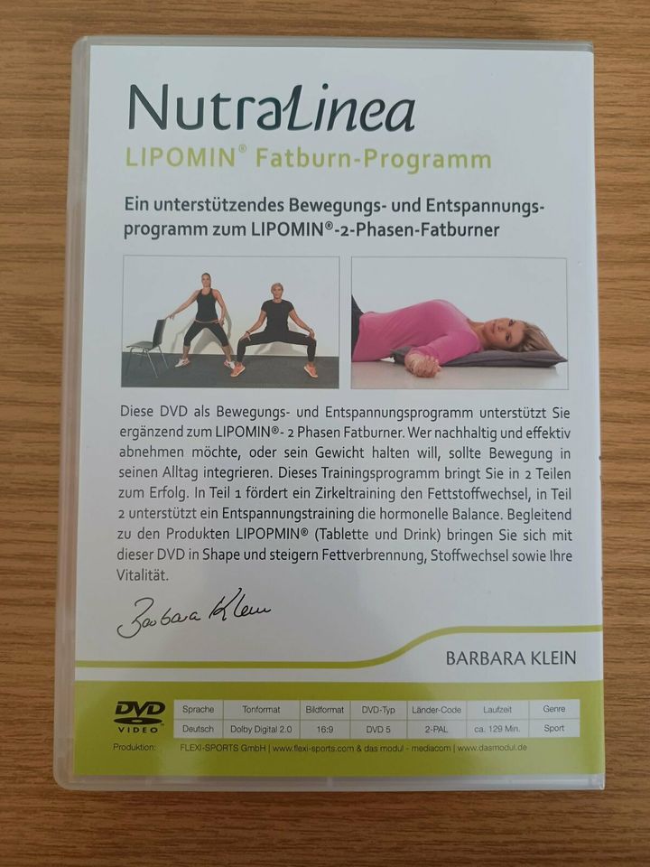 DVD | NutraLinea LIPOMIN Fatburn-Programm | Barbara Klein in Kaiserslautern