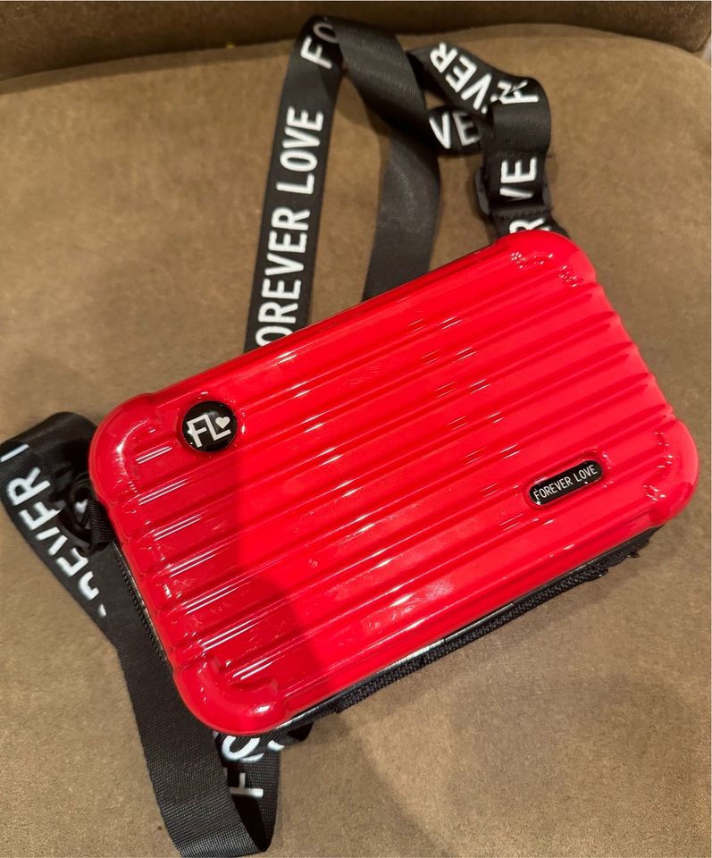 Rote Handytasche | Handtasche | Mini Koffer | Tasche | Clutch in Ostrhauderfehn