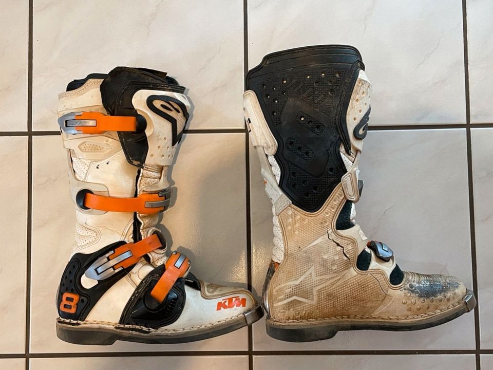 Alpinestars Tech 8 KTM Power-Wear Größe 7, 40,5, mit Innenschuh in Türkenfeld