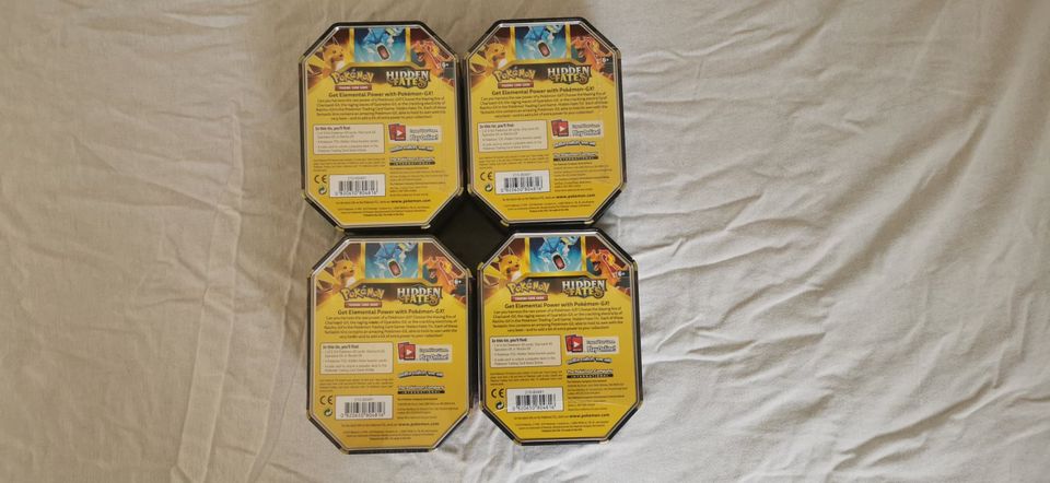 Pokemon Hidden Fates Tin Dosen 13x Englisch in Neu Ulm