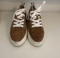 Plateau Schuhe Sneakers Braun Leder gr. 37 Niedersachsen - Isernhagen Vorschau