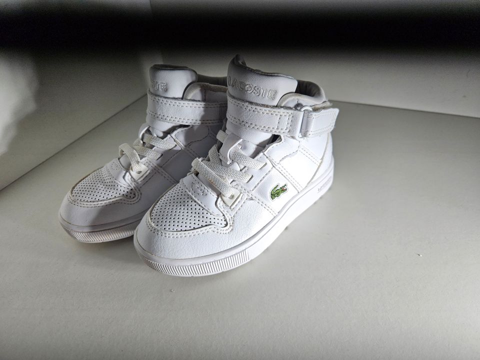 Original Lacoste Jungen Schuhe Weiß Gr. 24 Kleinkind in Spaichingen