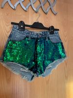 Tally Weijl Highwaist Hotpants Shorts Hose 36 Pailletten blaugrün Baden-Württemberg - Buchen (Odenwald) Vorschau