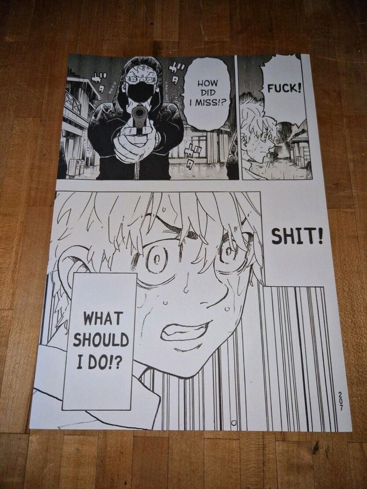 Jujutsu Kaisen und Tokyo Revengers Manga Panel Sticker in Taunusstein