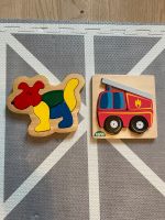 2 Steckpuzzle aus Holz Hund und Feuerwehr Eimsbüttel - Hamburg Rotherbaum Vorschau