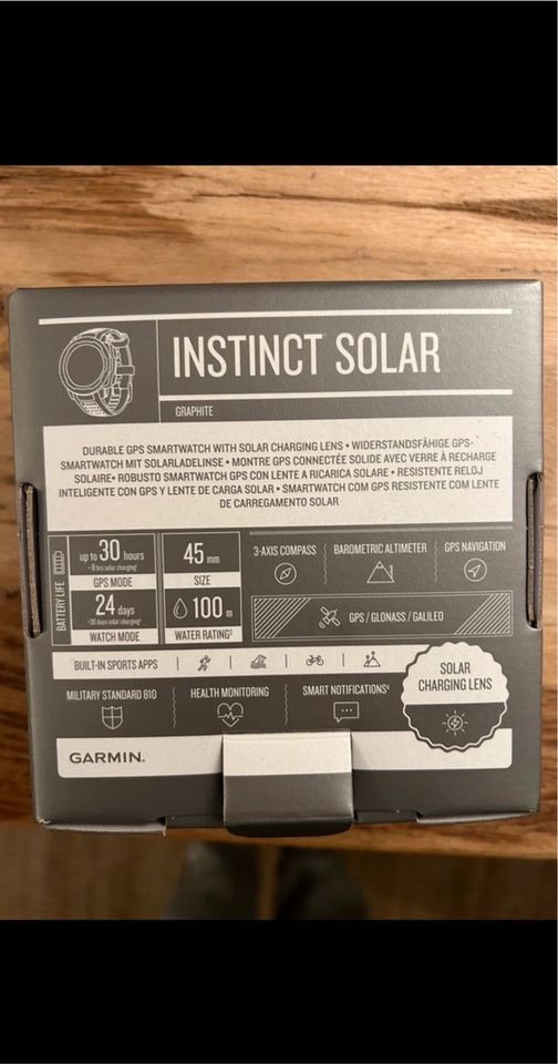 Garmin INSTINCT SOLAR Uhr in Leopoldshöhe