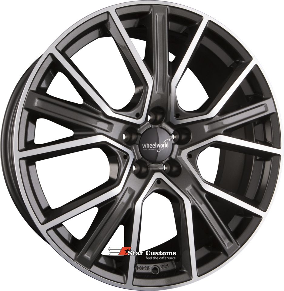 19 Zoll WHEELWORLD WH34 Alufelgen 5x112 Felgen für VW EOS Jetta Golf 5 6 7 8 GTD GTD GTI R R32 TCR Clubsport Performance Volkswagen Passat B8 B9 3C ID3 ID4 Pro GTX Pure ID5 T-ROC Touran Sharan R-Line in Hagen