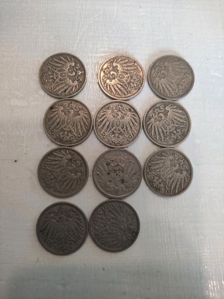 10 Pfennige Deutsche Reichsmark 1906-1909 in Flensburg