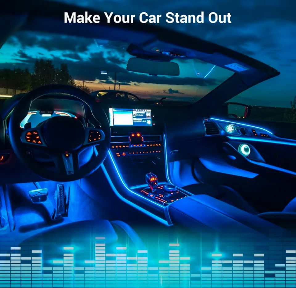 4x LED RGB Auto Lichtleiste Innenraumbeleuchtung Ambientelicht in Hessen -  Bebra, Tuning & Styling Anzeigen