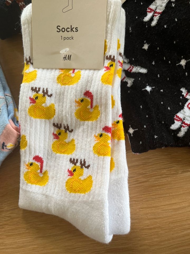 Socken Booklover  Enten Lebkuchenmänner NEU neu mit in Gronau (Westfalen)