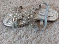 Elegante Ballerinas in Silber/Glitzeroptik Hessen - Schwalmstadt Vorschau