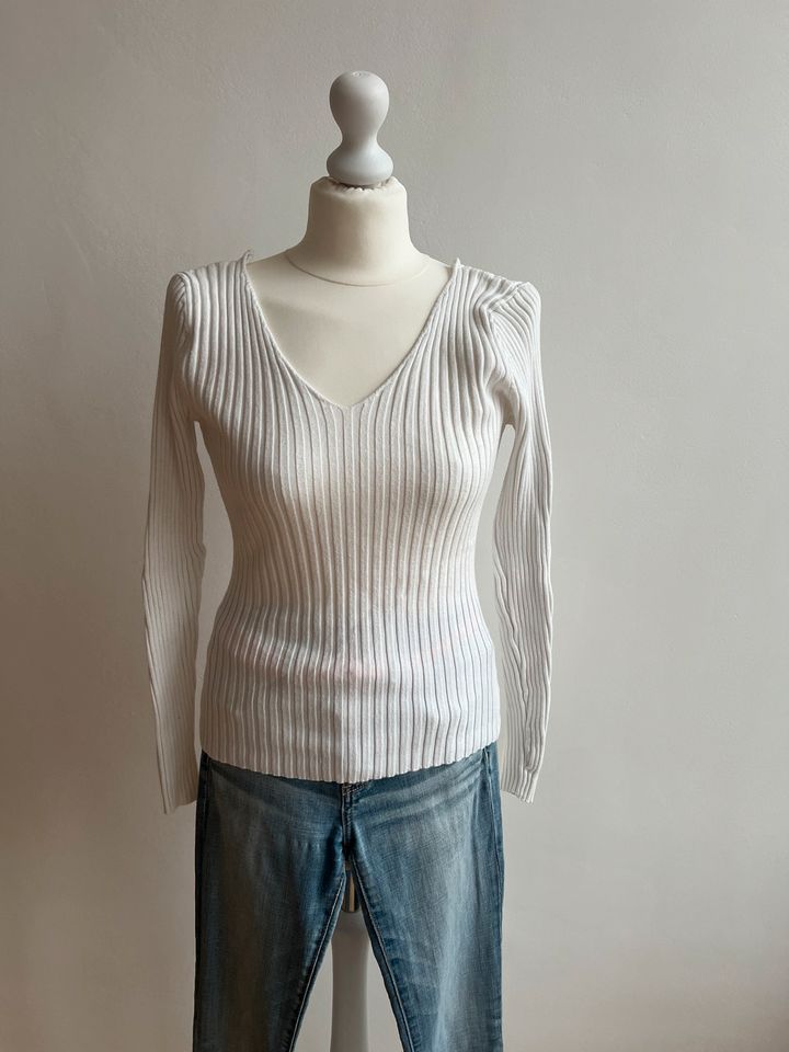 Pulli Shirt von Vintage Dressing Gr S/36 weiß in Ochsenfurt