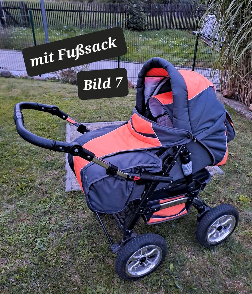 Bergsteiger Milano Kinderwagen, Buggy, Babyschale in Elsteraue