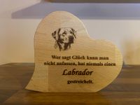 Herz aus Holz "Labrador", Andenken, Deko, Geschenk Bayern - Eschlkam Vorschau
