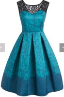Blaues retro Kleid mit Spitze 1950er neu Hessen - Weilrod  Vorschau