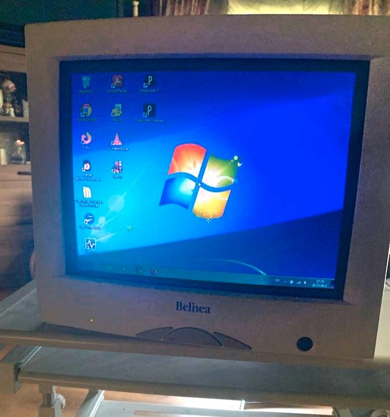 BELINEA 10 30 10 [17" CRT 70kHz Röhren Monitor funktioniert Kabel in Gunzenhausen