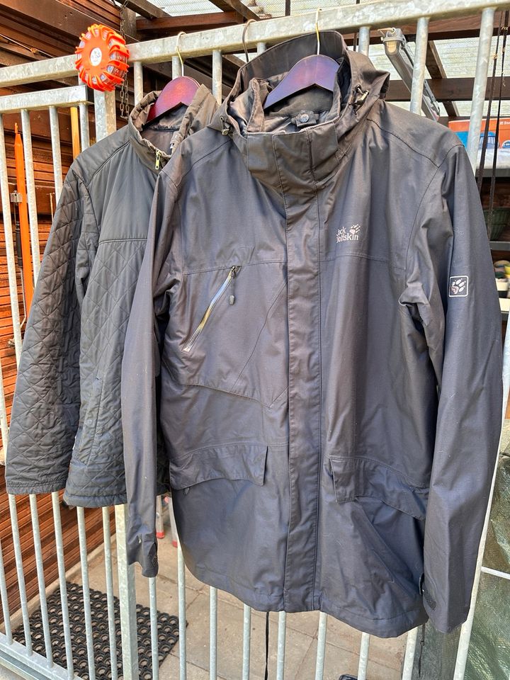 Jack Wolfskin Jacke 2in1 Herren XL Schwarz in Neuenhagen