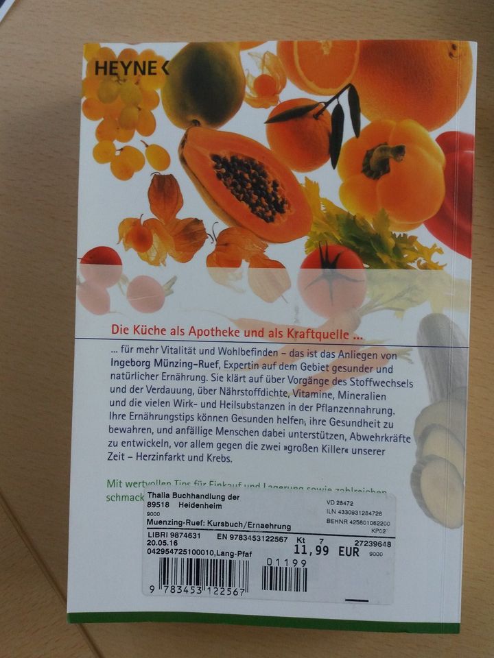 Kursbuch gesunde Ernährung von Ingeborg Munzing-Ruef 4,50 in Engstingen