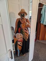 Florales Maxikleid 40 42 Schwarz Blätter lässiger Sommerstyle Berlin - Spandau Vorschau