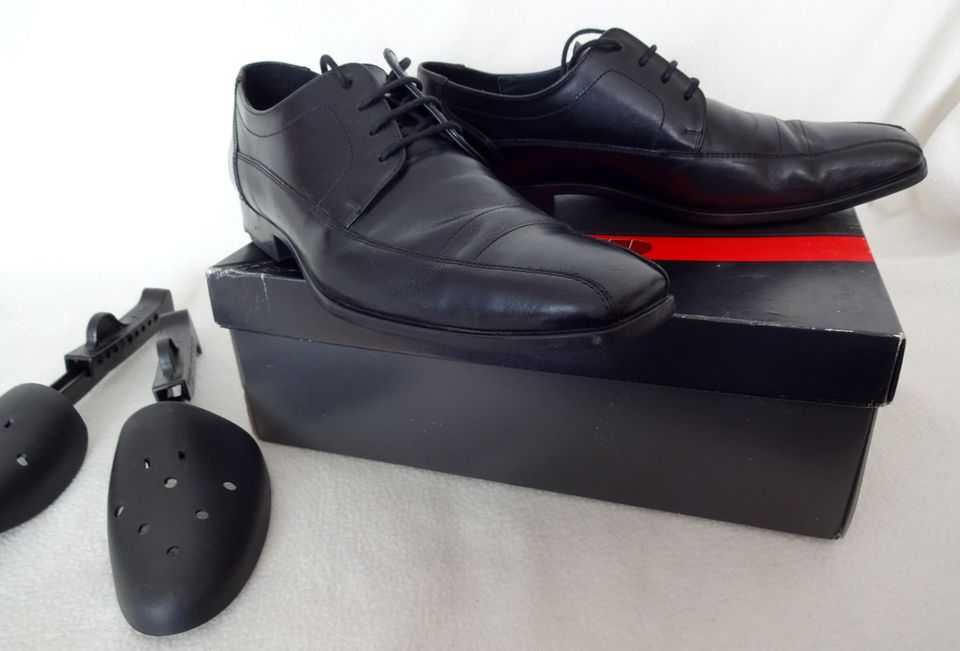 Lloyd Herren Halbschuhe, Schuhe Gr. 7,5 (EU41), schwarz, Leder in Krefeld