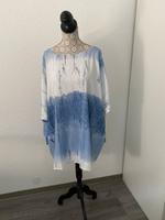 Neu*Etikett* Tunika/Oberteil* Viskose* 48-52*blau/weiss* Italy* Hessen - Weilmünster Vorschau