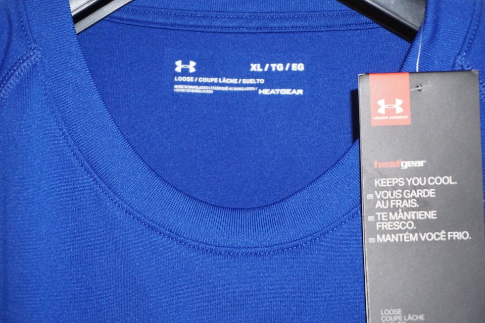 UNDER ARMOUR T-Shirt HEAT GEAR Blau Gr. XL *NEU & Etiketten* in Fürth