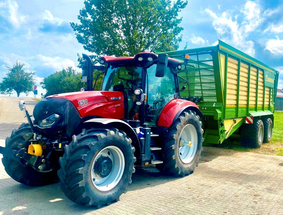 Vermietung Krone TX 460 / Unterstützung Häckselkette in Saal