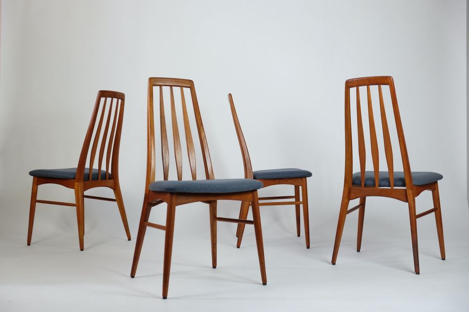 4x Danish Teak Stuhl Dining Chair Eva Koefoed Vintage 60er Design in Berlin