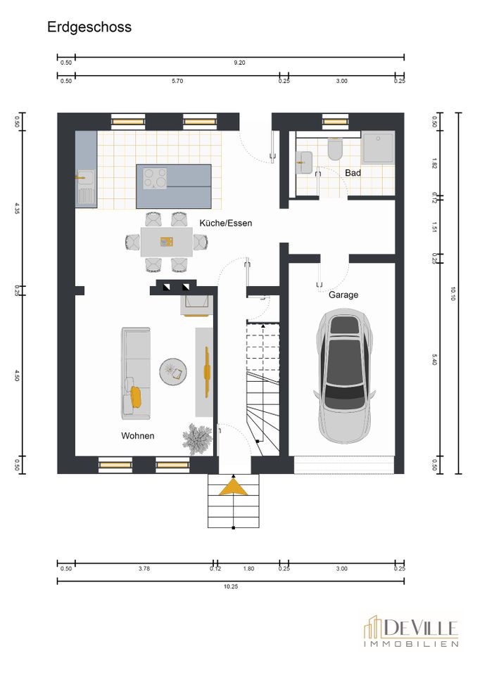 Entkerntes Einfamilienhaus mit Garage und Garten in Schwalbach