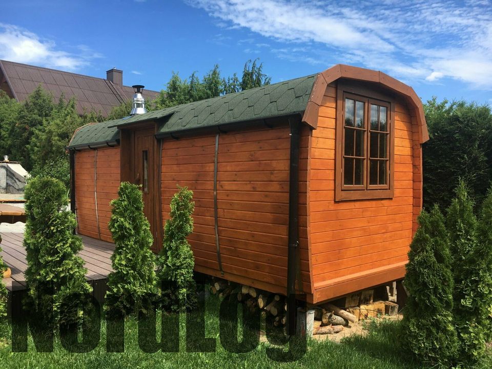 LUXURY NordLog SAUNA BUS 2,3 x 4,8m /Zweizimmer, Einfache Bänke/ in Weil der Stadt