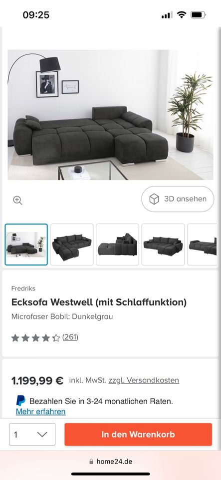 Couch zu verkaufen mit Schlaffunktion in Köln