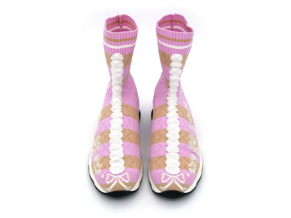 nieKeshop Fendi Rocko Sock Sneaker Boots 38 rosa beige in Olpe