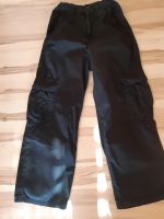 Schwarze Baggyhose, Stoffhose mit wide legs, Gr. 140 Bayern - Vilsbiburg Vorschau