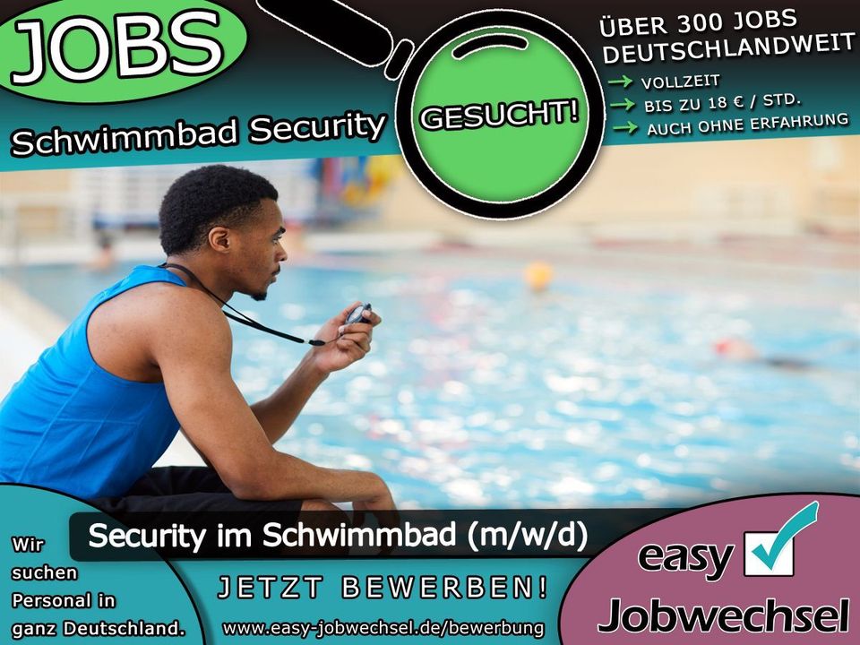 SECURITY für Schwimmbad in Dresden (m/w/d) gesucht | Einkommen bis zu 3.300 € | Neueinstieg möglich! Sicherheitsarbeit VOLLZEIT | Festanstellung als Security Mitarbeiter in Dresden