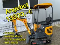 Neu Minibagger BK 1250 AS Kubota 3 Zylinder/ Schwenkarm Bayern - Neu Ulm Vorschau