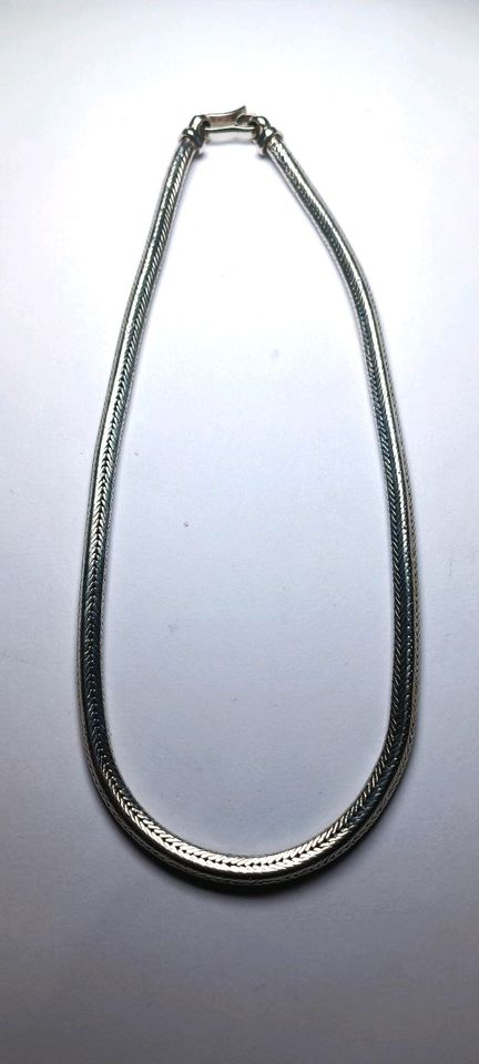 Antike indische Schlangenkette 925 Silber massiv 42,5 cm in Reinstorf