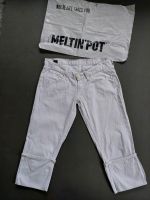 Meltin Pot Miriam Capri Jeans Bermuda Hose Umschlag 28 weiß TOP Bayern - Goldbach Vorschau