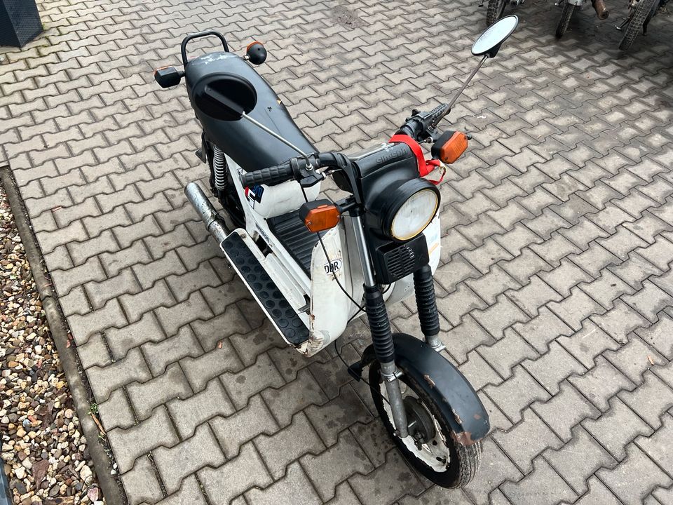 Simson SR50 FAHRBEREIT 1989 4-Gang Moped Roller Mofa IFA in Osterweddingen