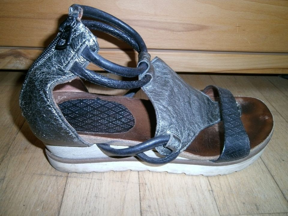 Mjus Airstep Sandale Flip Flop Zehentrenner 40 schwarz silber in Krefeld