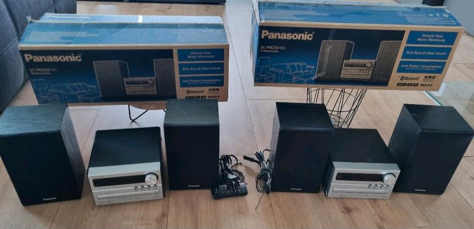 Panasonic Kompaktanlage SC-PM250EG-S silber, CD, Bluetooth, USB in Altenthann