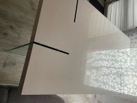 Moderner Esstisch mit Beinen aus Glas weiß Hochglanz Rheinland-Pfalz - Bellheim Vorschau